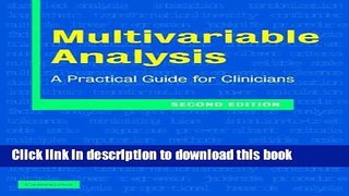 Books Multivariable Analysis: A Practical Guide for Clinicians Free Online