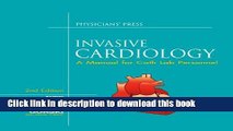 Books Invasive Cardiology: A Manual For Cath Lab Personnel Full Download