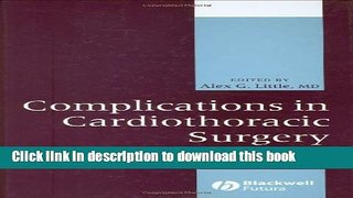 Ebook Complications in Cardiothoracic Surgery: Avoidance and Treatment Free Online