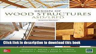Ebook Design of Wood Structures-ASD/LRFD Free Download