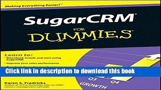 Ebook SugarCRM For Dummies Free Online