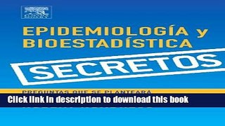 Books Serie Secretos: Epidemiologia y Bioestadistica Full Online