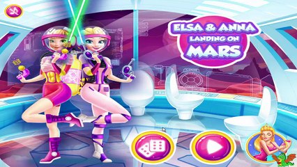 Elsa and Anna Landing on Mars Game - Frozen Video Games For Girls