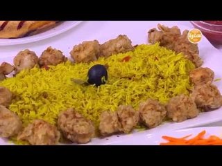 كبسة بالدجاج المقرمش | نجلاء الشرشابي