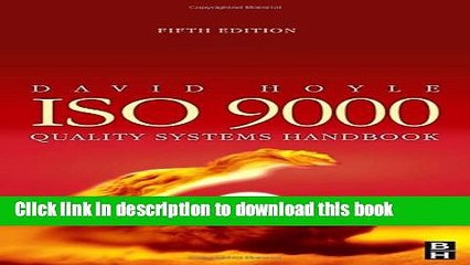 [Read PDF] ISO 9000 Quality Systems Handbook, Fifth Edition Ebook Online