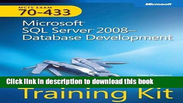 [Read PDF] MCTS Self-Paced Training Kit (Exam 70-433): Microsoft? SQL Server? 2008 - Database
