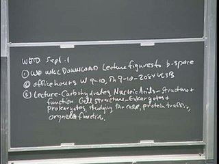 Biology 1A - Lecture 3: Cell structure and organization - 1