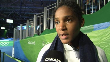 Jeux Olympiques 2016 - Escrime - Réaction de Candassamy après sa victoire contre la N°1 mondia...