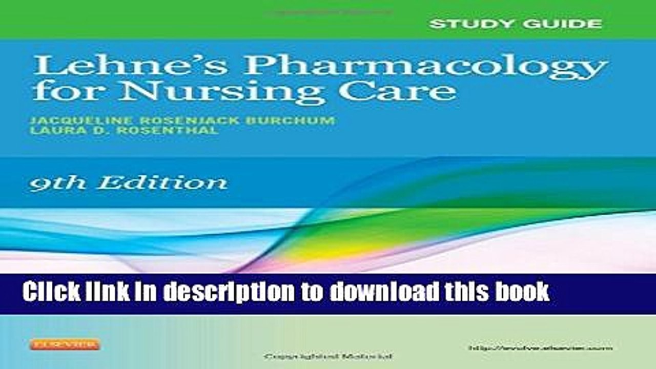 [Read PDF] Study Guide for Lehne s Pharmacology for Nursing Care Download Online