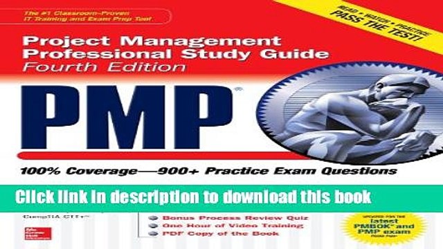 PDF PMP Project Management Professional Study Guide, Fourth Edition (Certification Press) Online