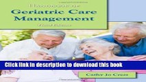 Books Handbook Of Geriatric Care Management Free Download