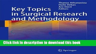 [PDF] Key Topics in Surgical Research and Methodology Read Online
