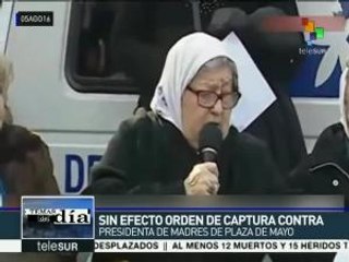 Juez argentino levanta orden de detención contra Hebe de Bonafini
