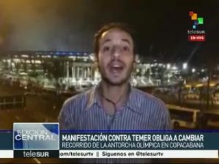 Brasil: protestas contra Temer marcan inicio de los JJOO