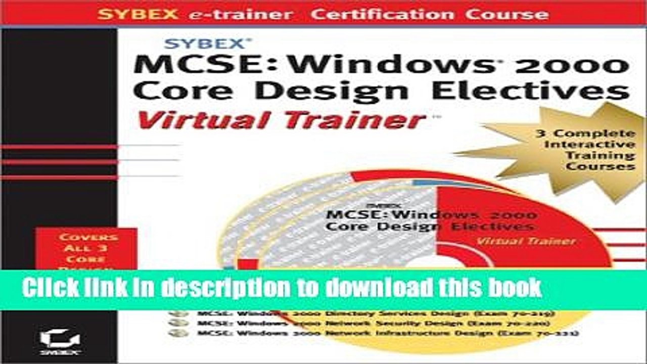 Download  MCSE: Windows 2000 Core Design Electives e-trainer  {Free Books|Online