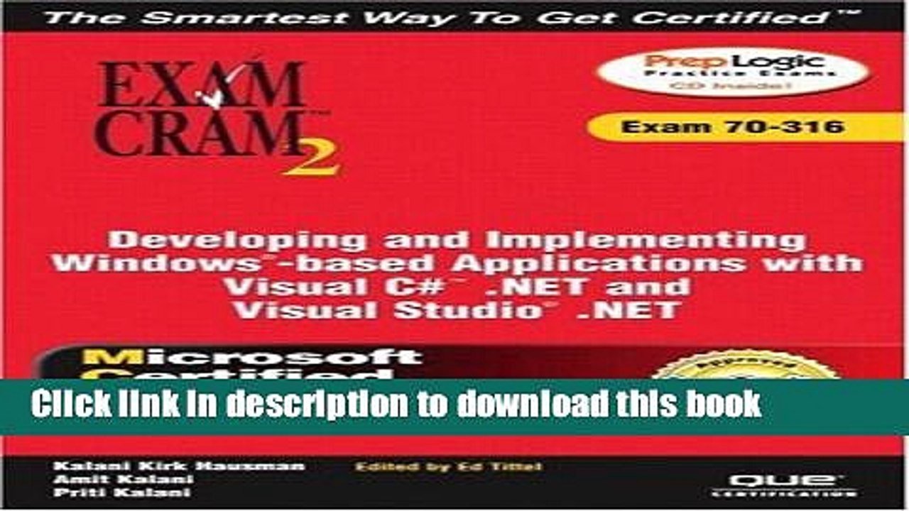 Download  MCAD Developing and Implementing Windows-based Applications with Microsoft Visual C#(TM)