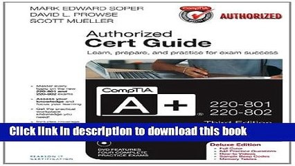 Download  CompTIA A+ 220-801 and 220-802 Authorized Cert Guide MyITCertificaitonLab - Access Card