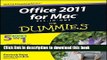 Books Office 2011 for Mac All-in-One For Dummies Free Online
