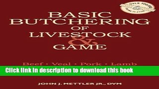 Books Basic Butchering of Livestock   Game Free Online