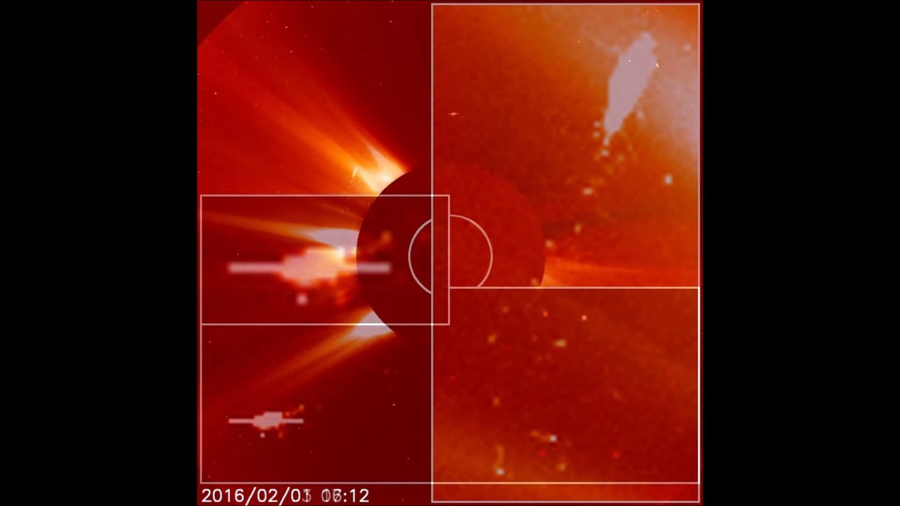 Ovni et Anomalies (Cube) près du Soleil,2016.