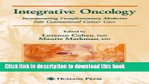 [PDF] Integrative Oncology: Incorporating Complementary Medicine into Conventional Cancer Care