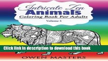 Ebook Intricate Zen Animals: Coloring Book For Adults (Stress Free Art Therapy) (Volume 5) Free