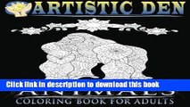 Books Animals Coloring Book For Adults: Unique Floral Tangle Animal Designs (Floral Tangle Art