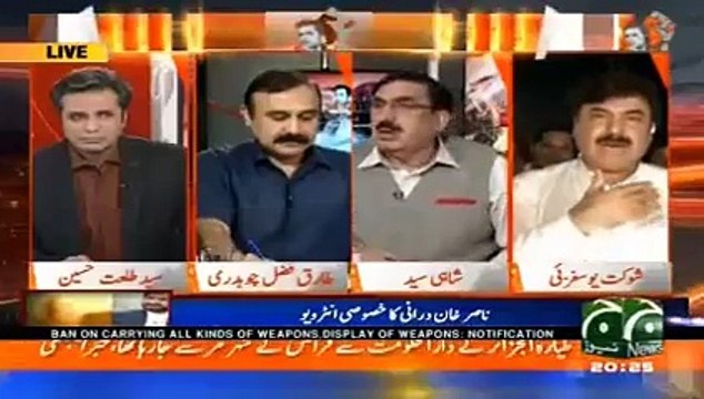 Shaukat Yousafzai gives answer to Shahi Syed on the allegations of funding a Maddrassa