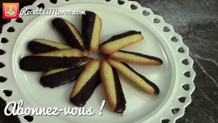Sablés Langues de Chat - Cat's Tongue Cookies - صابلي ساهل ولذيذ