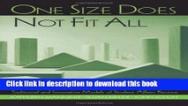 Ebook One Size Does Not Fit All: Traditional and Innovative Models of Student Affairs Practice
