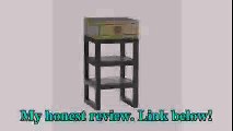 LOFT American country upscale vintage wrought iron wood bedside cabinet bedside