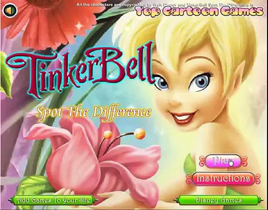 Tinkerbell Spot The Difference Online Game