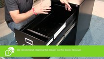 Replacing a HON Filing Cabinet Drawer with Steel Ball Bearing Suspension
