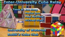 Inter-University Cube Relay 2015 - University of Waterloo [Team B] - 1:27.72