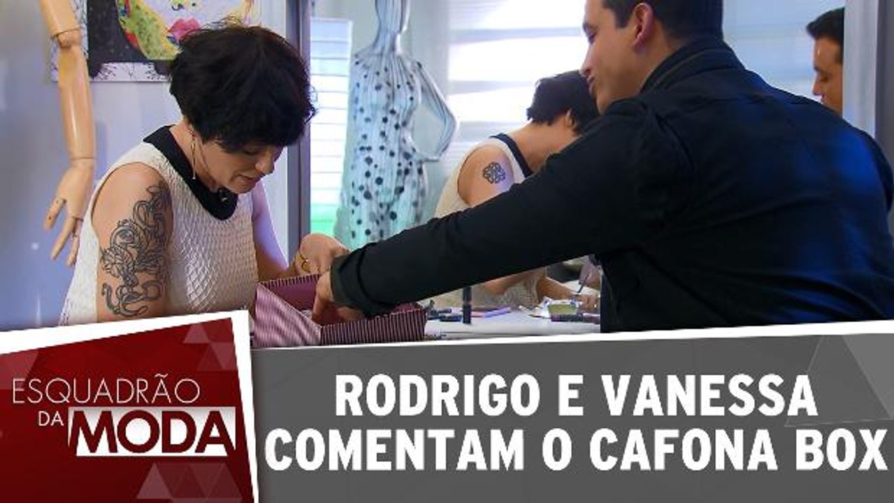 Rodrigo e Vanessa comentam o Cafona Box