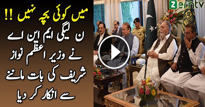 I'm not a school boy- PMLN MNA Chaudhry Asad ur Rehman exchanged hot words with PM Nawaz - Video Dailymotion