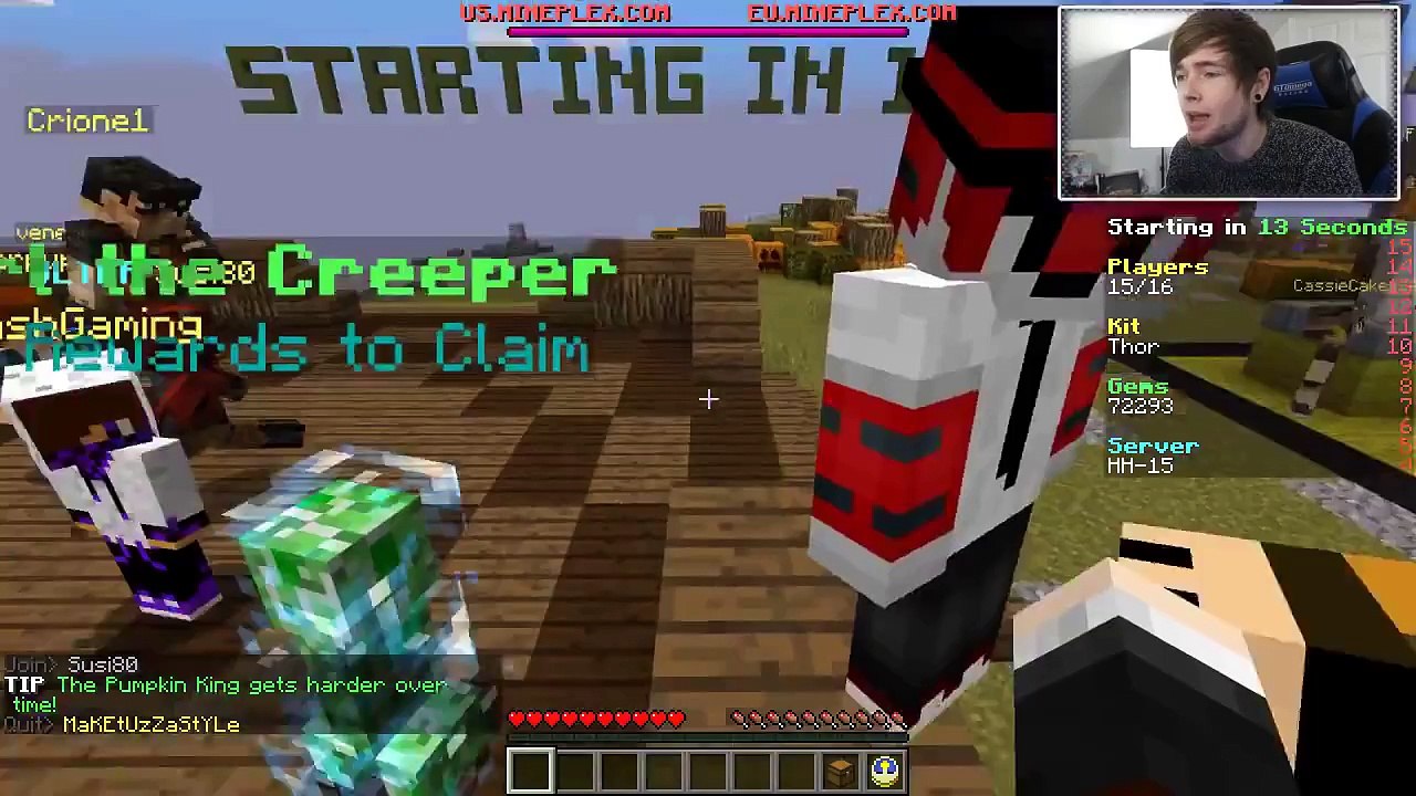 KILL THE PUMPKIN KING! Minecraft: Halloween Horror Minigame!