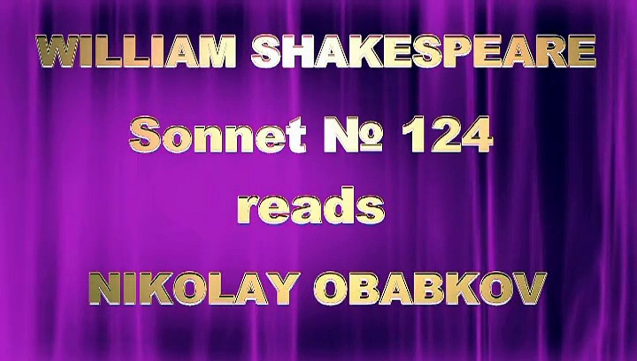 William Shakespeare. Sonnet 124. #Шекспир #Олюбви. #СонетыШекспира