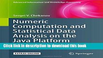 Ebook Numeric Computation and Statistical Data Analysis on the Java Platform (Advanced Information