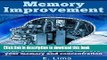 [Read PDF] Memory Improvement: The Ultimate Guide to improve your memory and concentration (Memory