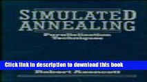 Ebook Simulated Annealing: Parallelization Techniques (Wiley Series in Discrete Mathematics and