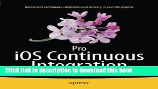 Books Pro iOS Continuous Integration Full Online