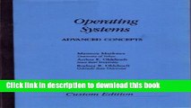 [Read PDF] Operating Systems: Advanced Concepts Ebook Free