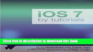 Books iOS 7 By Tutorials Free Online