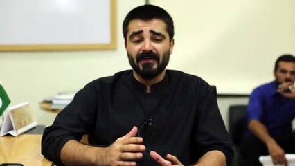 Hamza Abbasi protest message against corruption for pakistan
