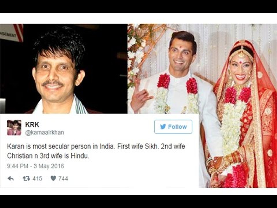 KRK’s Tweet About Karan Singh Grover Is Funny But Makes Sense !