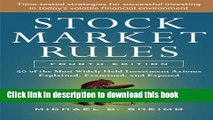 Ebook Stock Market Rules: The 50 Most Widely Held Investment Axioms Explained, Examined, and