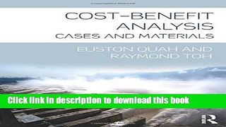 Books Cost-Benefit Analysis: Cases and Materials Free Online