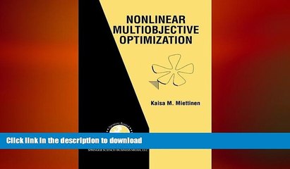 FAVORIT BOOK Nonlinear Multiobjective Optimization (International Series in Operations Research