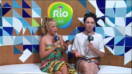 Johnny Weir and Tara Lipinski live on FB from Olympic Rio, 06/08/2016